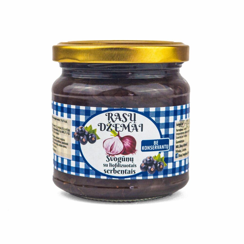 Svogūnų džemas su liofilizuotas serbentais