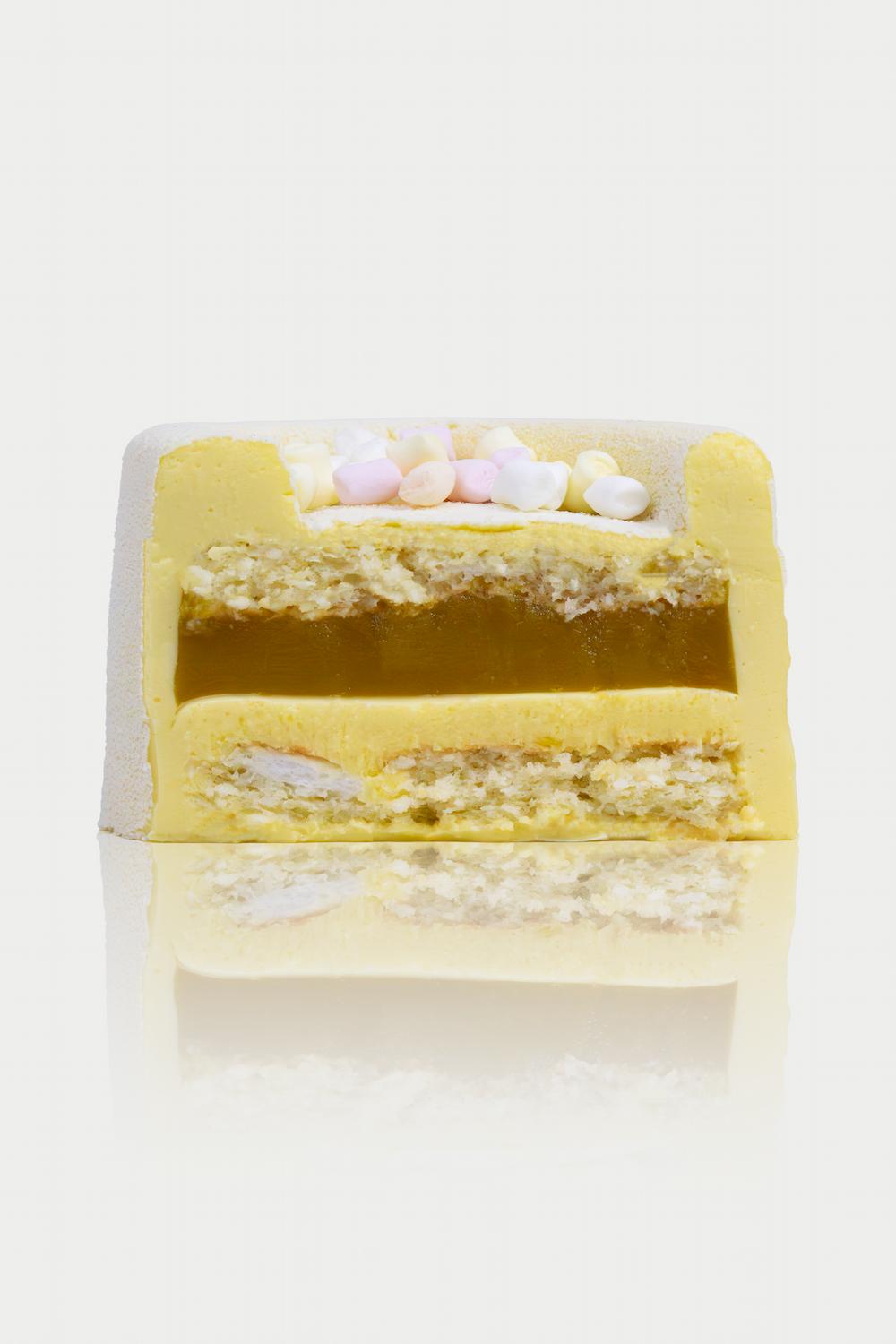 Bento torto mangas-pasiflora pjūvis